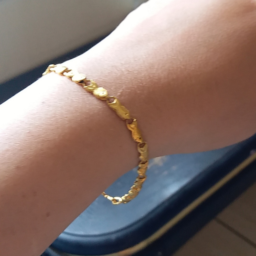 Beautiful 24k solid gold bracelet 11.1 grams - Picture 1 of 8